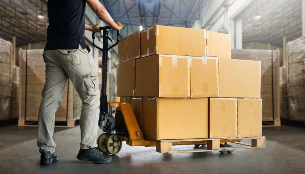 boxes in transit